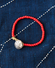 Tenable Crafts TC009 Red White Heart Trade Beads Bracelet
