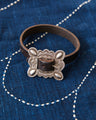 Tenable Crafts TC012 Silver Buckle & Leather Bracelet