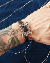 Tenable Crafts TC012 Silver Buckle & Leather Bracelet