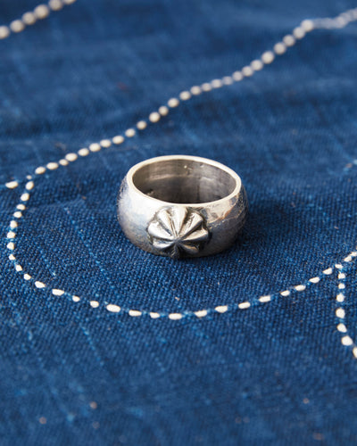 Tenable Crafts TC013 Silver Concho Ring Size US 13,5