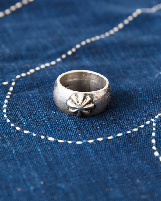 Tenable Crafts TC013 Silver Concho Ring Size US 13,5