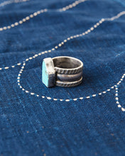 Tenable Crafts TC016 Silver & Turquoise Ring Size US 13,5