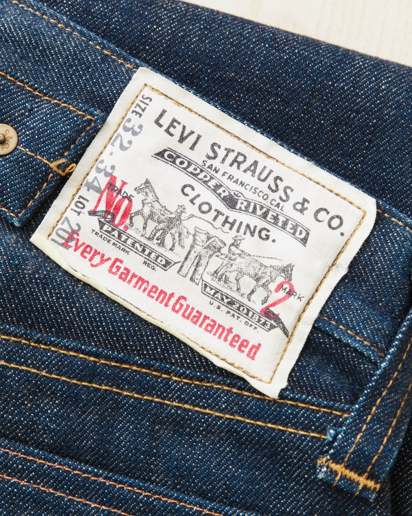 Second Hand LVC 201 Made in USA 555 Valencia Street Jeans W32/L34
