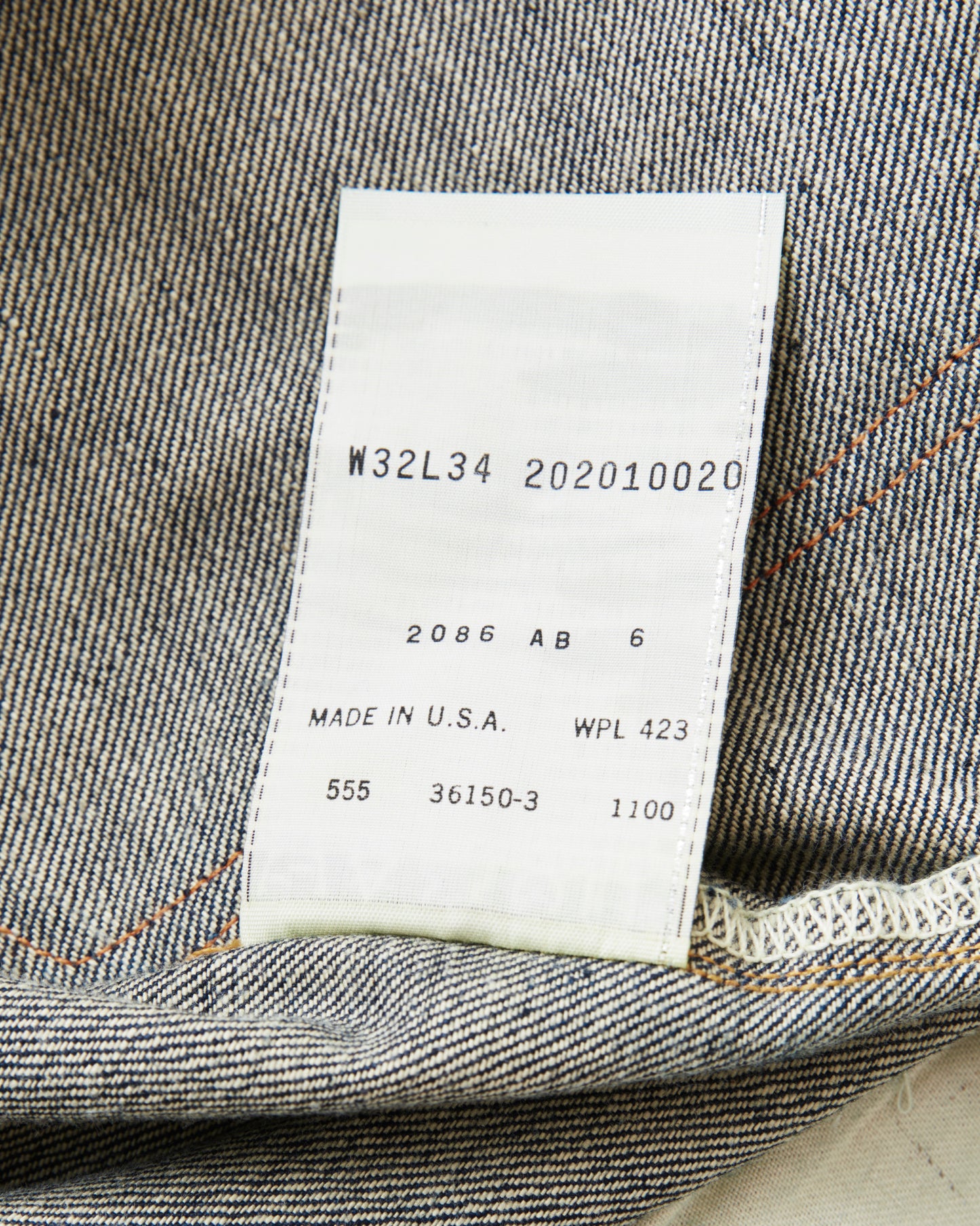 Second Hand LVC 201 Made in USA 555 Valencia Street Jeans W32/L34