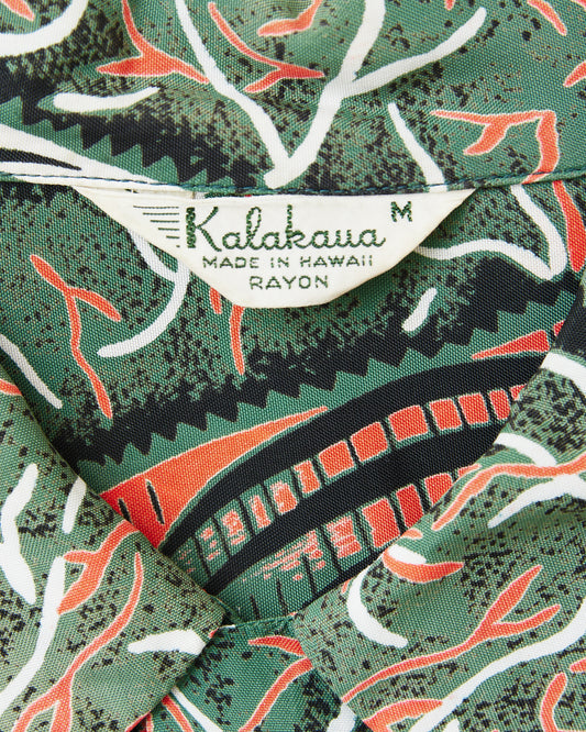Vintage 40's Original Kalakaua Hawaiian Shirt Size M