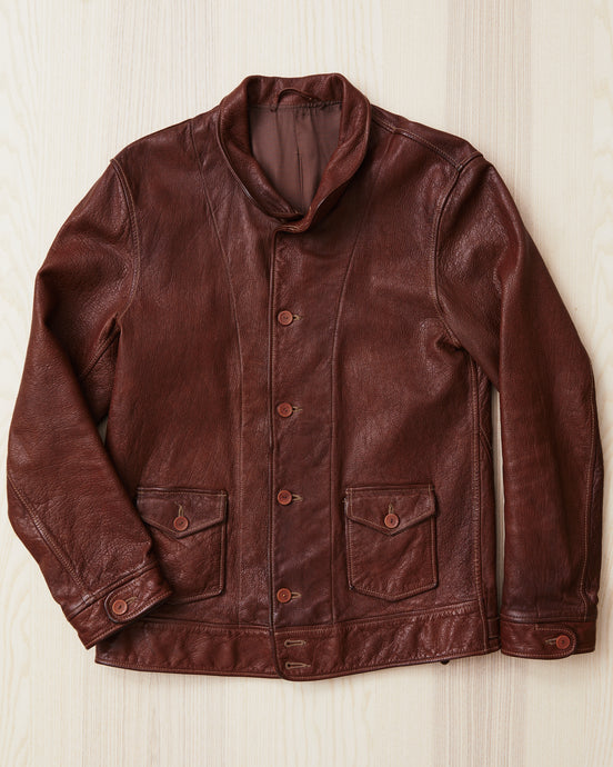 Second Hand Levi's Vintage Clothing Menlo Leather Jacket Size S
