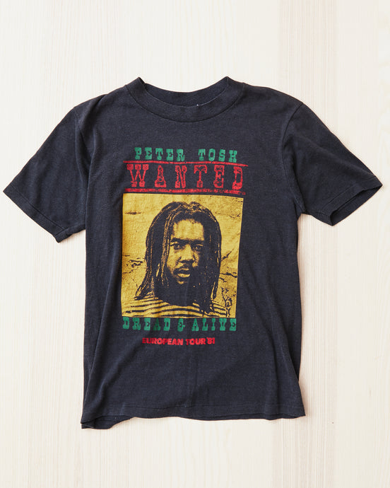Vintage Peter Tosh Europe Tour 1981 Black M