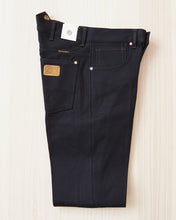 Indigofera Wyatt Bootcut Jeans Uneven Broken Twill Black