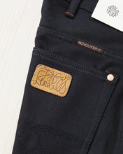 Indigofera Wyatt Bootcut Jeans Uneven Broken Twill Black