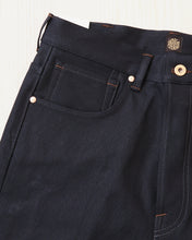 Indigofera Wyatt Bootcut Jeans Uneven Broken Twill Black