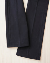 Indigofera Wyatt Bootcut Jeans Uneven Broken Twill Black
