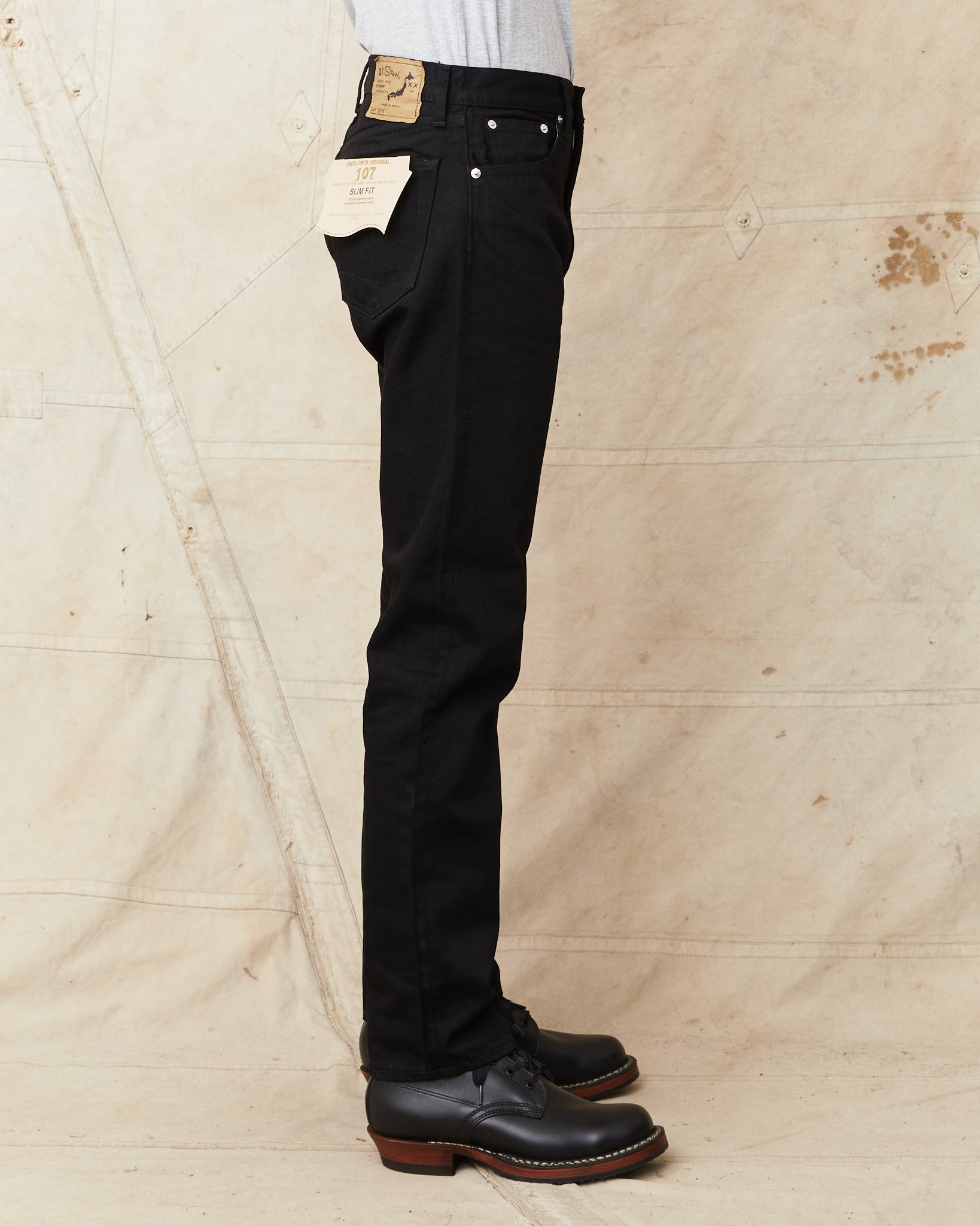 OrSlow 107 Slim Fit Jeans Black – Second Sunrise