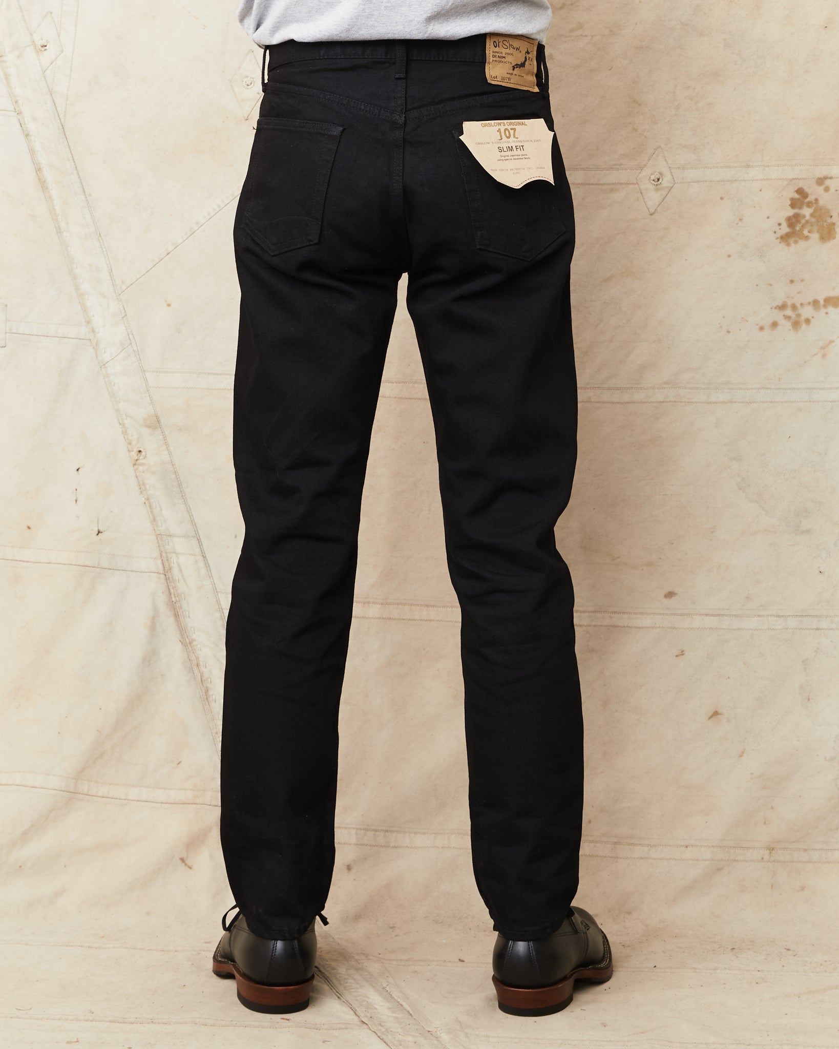 OrSlow 107 Slim Fit Jeans Black – Second Sunrise