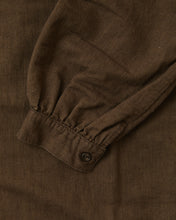 OrSlow 9539 Cotton / Linen Pullover Dress Coffee Brown