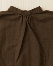 OrSlow 9539 Cotton / Linen Pullover Dress Coffee Brown