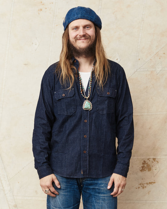 Indigofera Alamo Shirt 8oz Denim Indigo