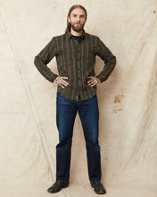 Indigofera McAllen Flannel Work Shirt Black/Beige/Grey