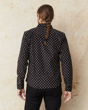 Indigofera Ike Corduroy Polkadot Black Shirt