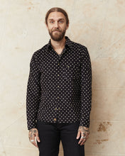 Indigofera Ike Corduroy Polkadot Black Shirt