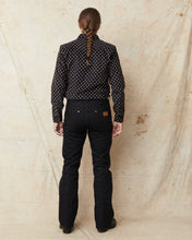 Indigofera Ike Corduroy Polkadot Black Shirt