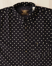 Indigofera Ike Corduroy Polkadot Black Shirt