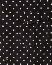 Indigofera Ike Corduroy Polkadot Black Shirt