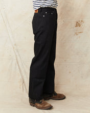 Momotaro MMJE6500 #400 Wide Kyotomontsuki Dyed Jeans Black One Wash