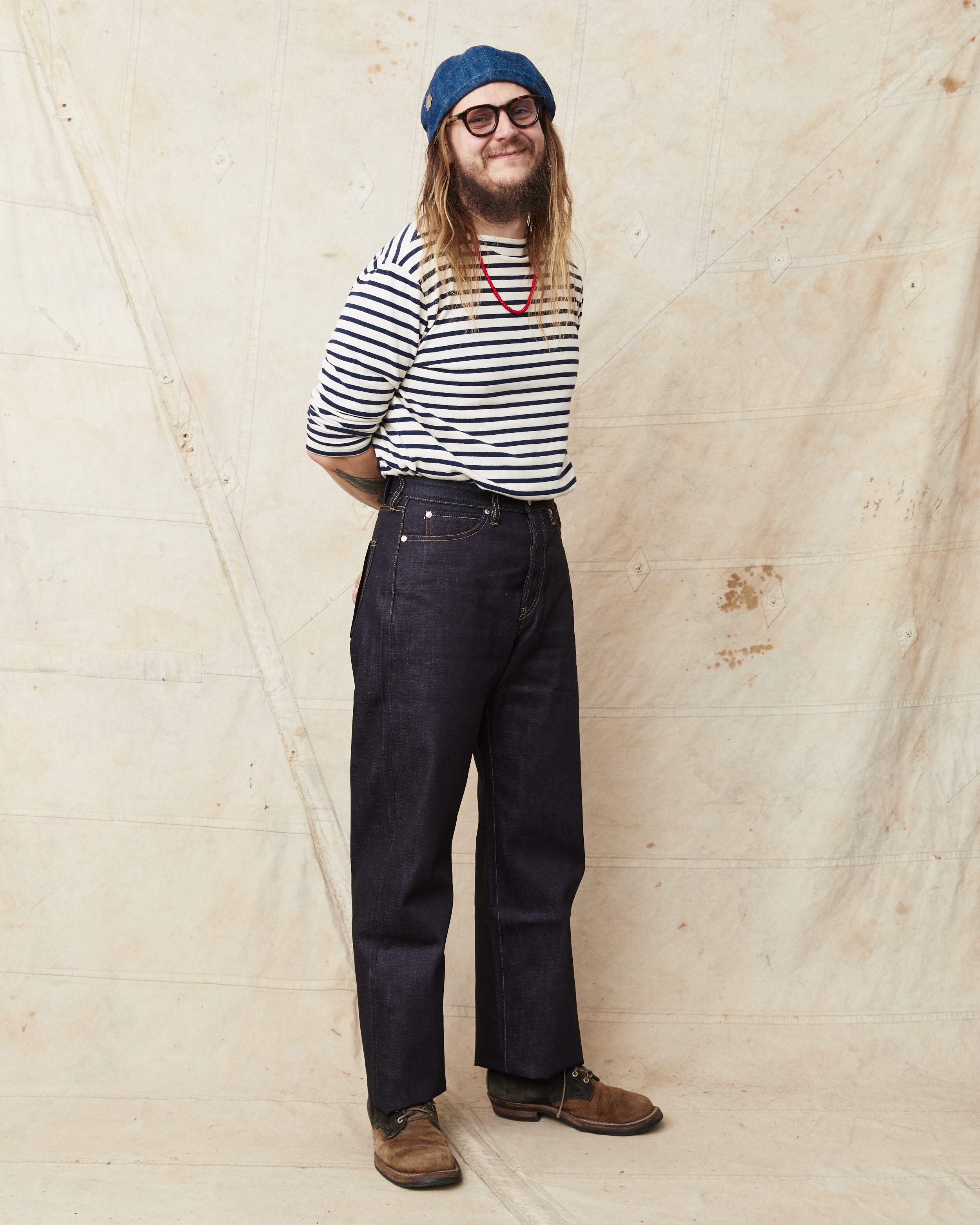 MOMOTARO JEANS MMJB0400 #400 Standard Wide 14.7oz Jeans Indigo