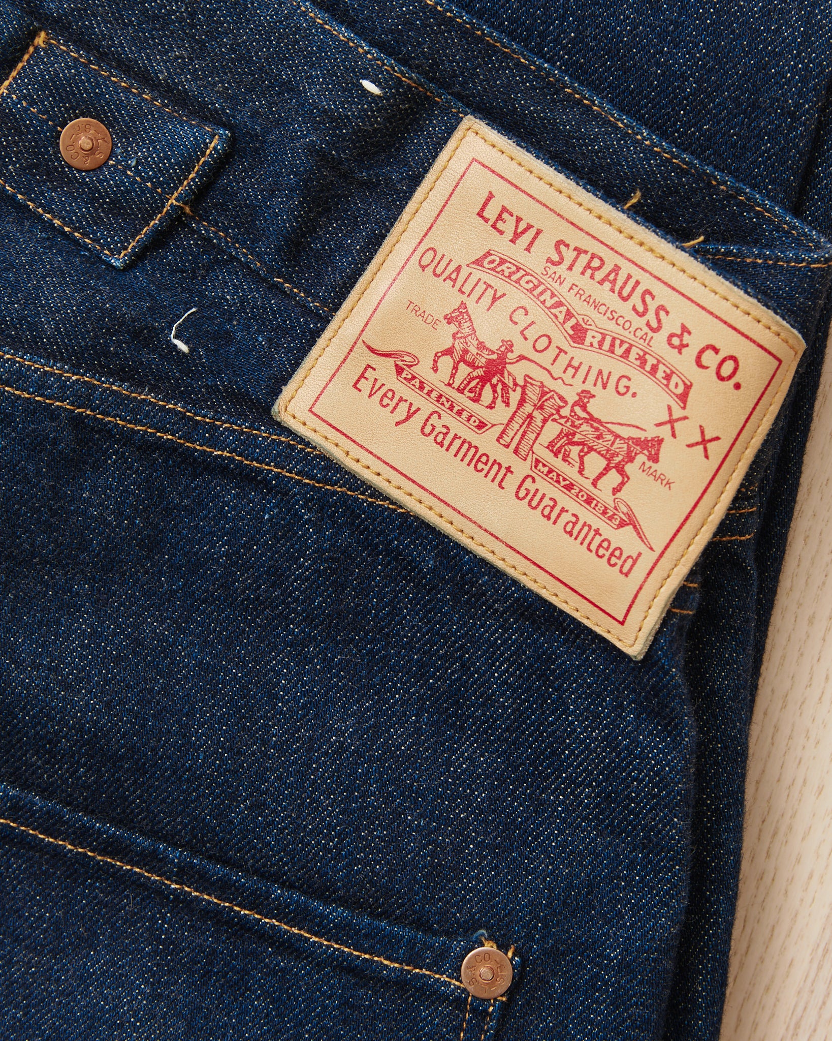 Second Hand LVC 1890 501xx Made in USA 555 Valencia Street Jeans