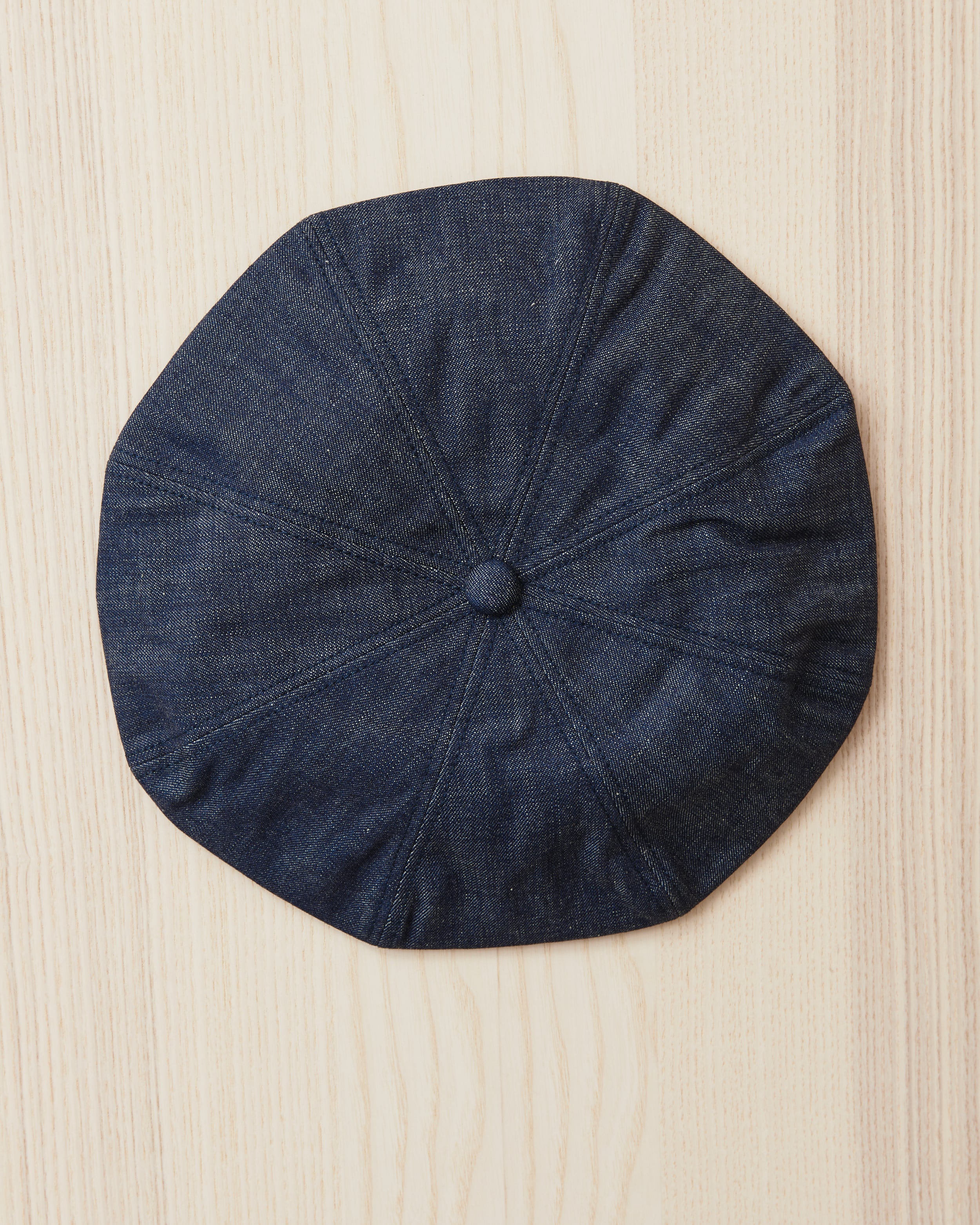 cph×KAWASHIMA TAKAHIRO BERET8PANEL DENIM Japan Blue JBCA1003 Denim Beret 10oz Military Denim – Second Sunrise