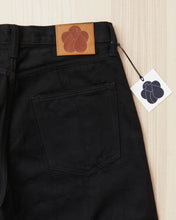 Momotaro MMJE6500 #400 Wide Kyotomontsuki Dyed Jeans Black One Wash