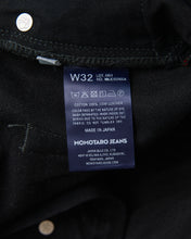 Momotaro MMJE6500 #400 Wide Kyotomontsuki Dyed Jeans Black One Wash