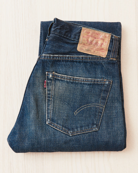 Second Hand LVC 1947 501XX Made in USA 555 Valencia Street Jeans W32/L34