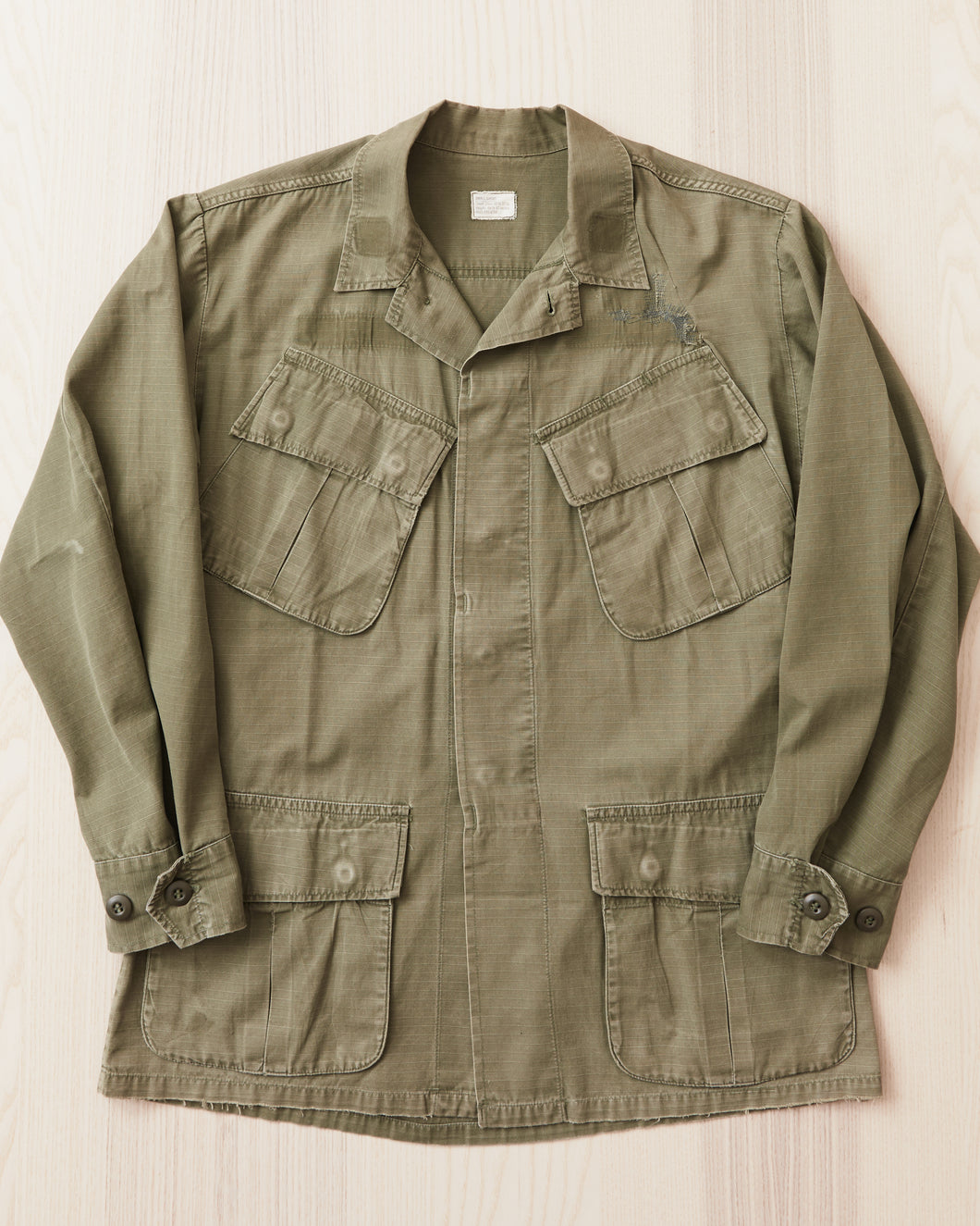 Vintage 1970 4th Pattern US Army Ripstop Tropical Jacket