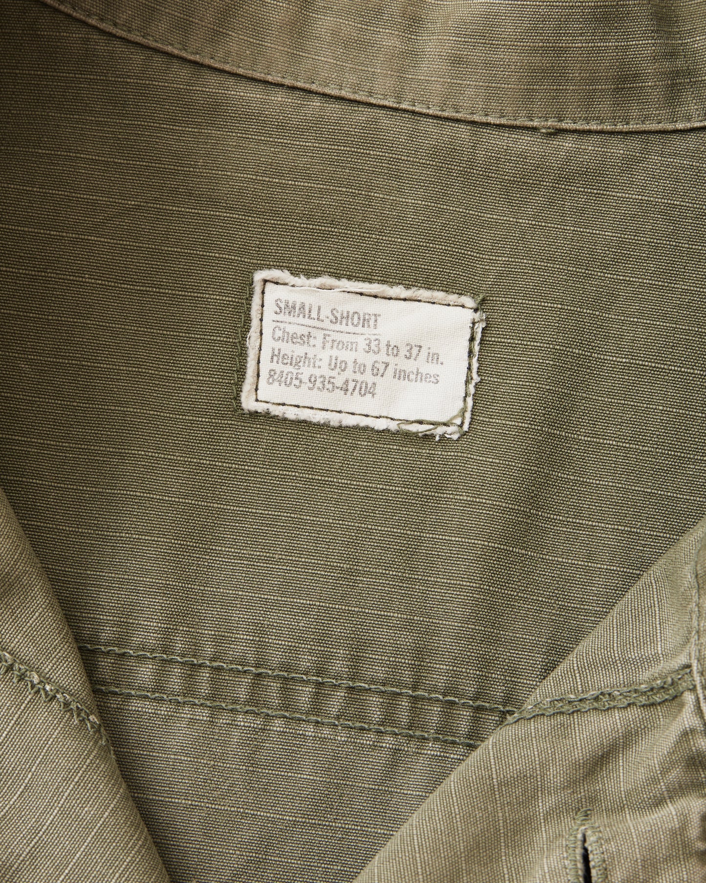 Vintage 1970 4th Pattern US Army Ripstop Tropical Jacket Small-Short