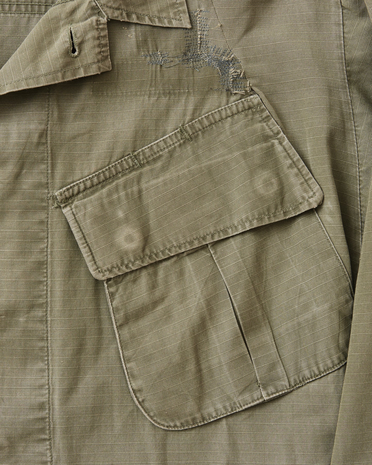 Vintage 1970 4th Pattern US Army Ripstop Tropical Jacket Small-Short