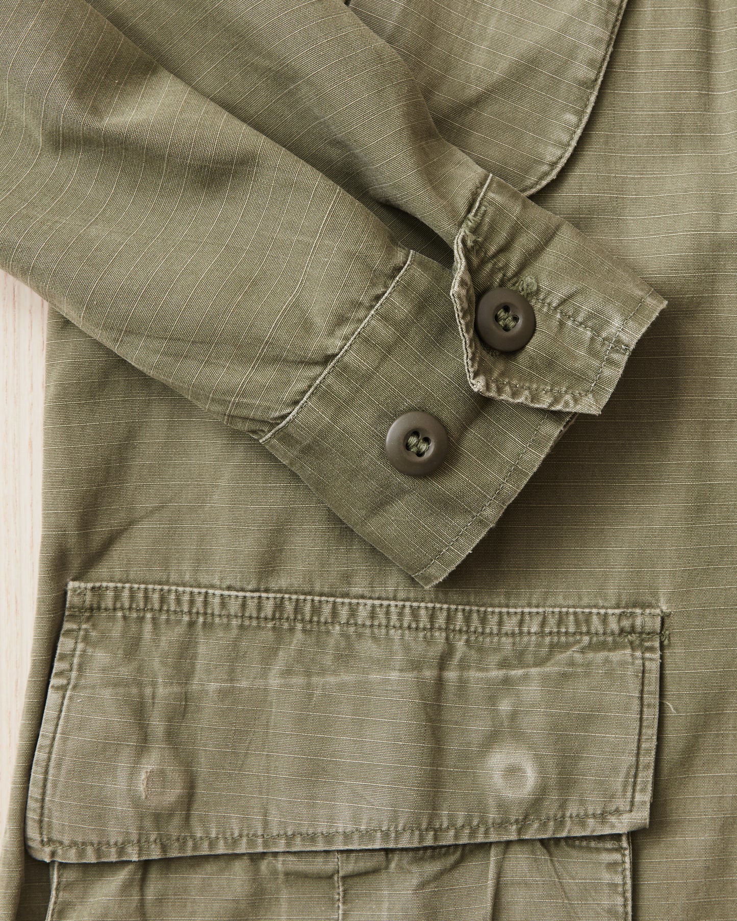Vintage 1970 4th Pattern US Army Ripstop Tropical Jacket Small-Short