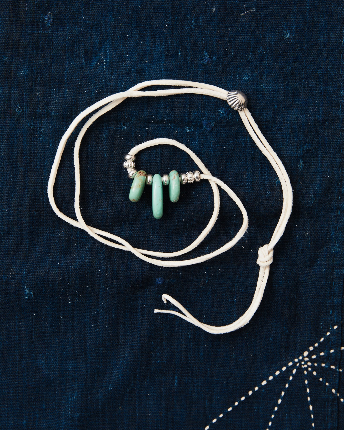 Larry Smith Teardrop Turquoise Necklace Green