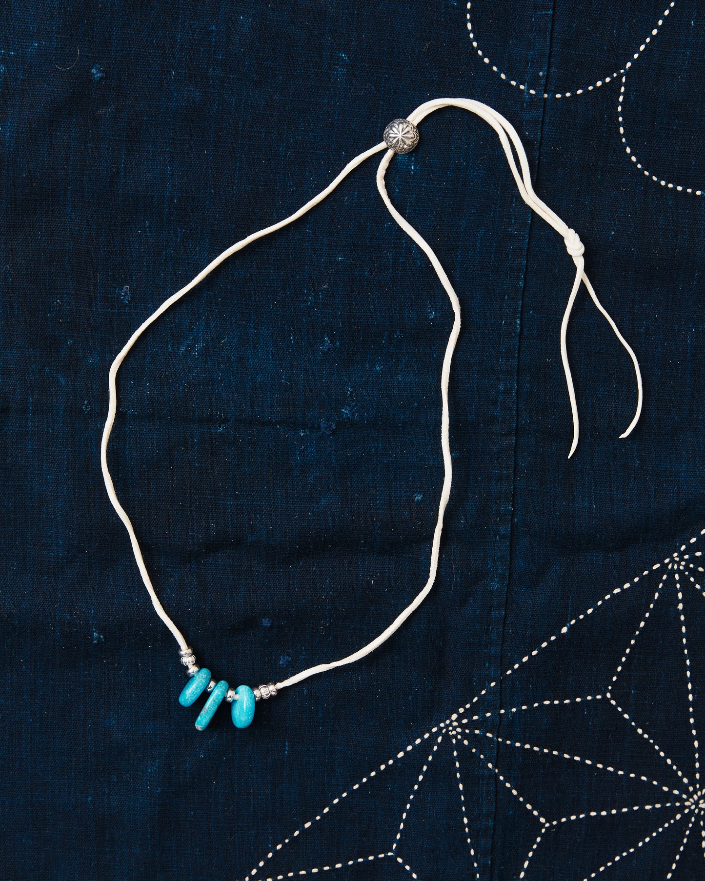 Larry Smith Teardrop Turquoise Necklace Blue