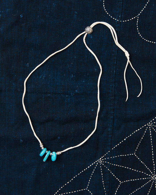Larry Smith Teardrop Turquoise Necklace Blue