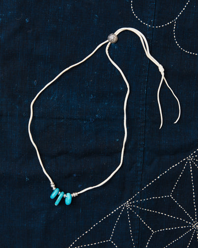 Larry Smith Teardrop Turquoise Necklace Blue
