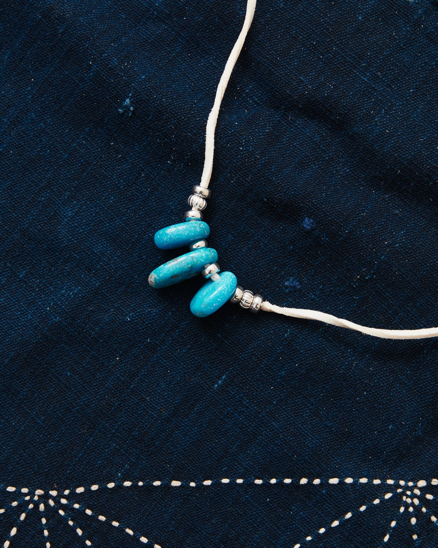 Larry Smith Teardrop Turquoise Necklace Blue