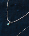 Larry Smith Square Pyramid Turquoise Pendant NL-0191