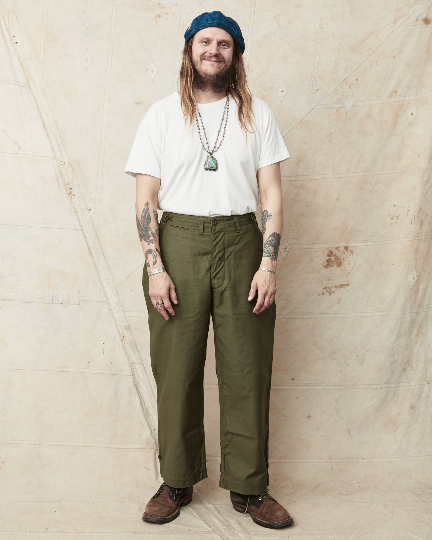 Buzz Rickson's BR42587 M-1943 Model Field Trousers Olive