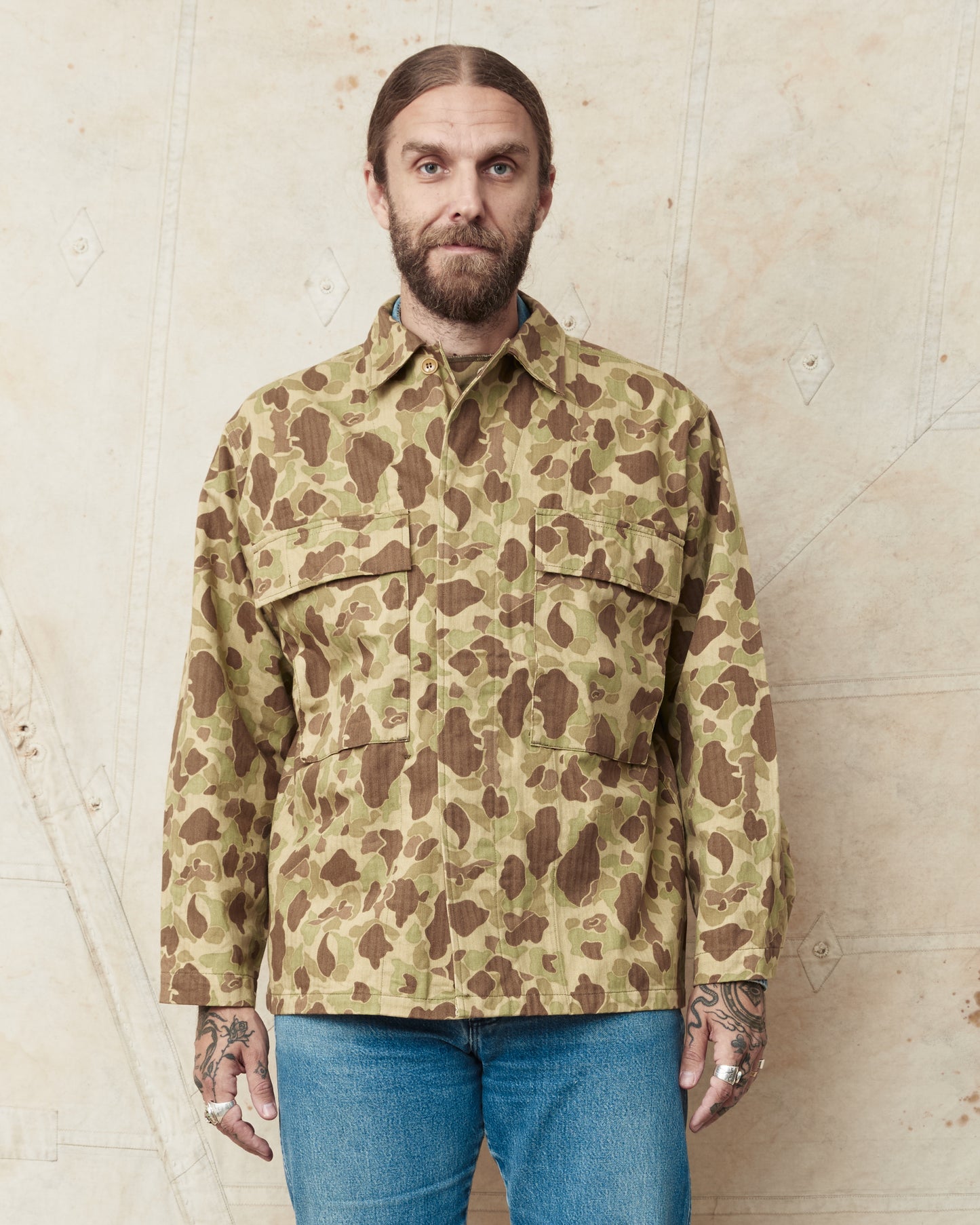 Buzz Rickson's BR15753 Herringbone Twill Frog Skin Camo Jacket