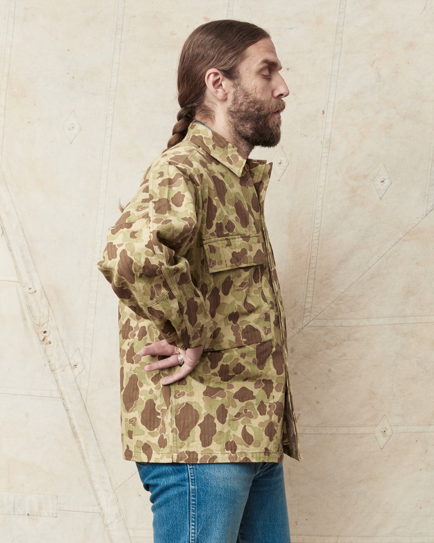 Buzz Rickson's BR15753 Herringbone Twill Frog Skin Camo Jacket