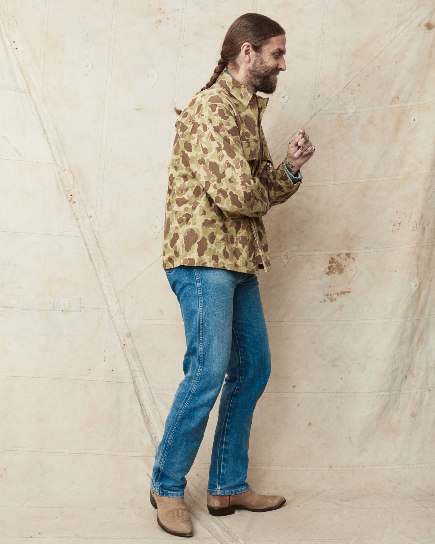 Buzz Rickson's BR15753 Herringbone Twill Frog Skin Camo Jacket