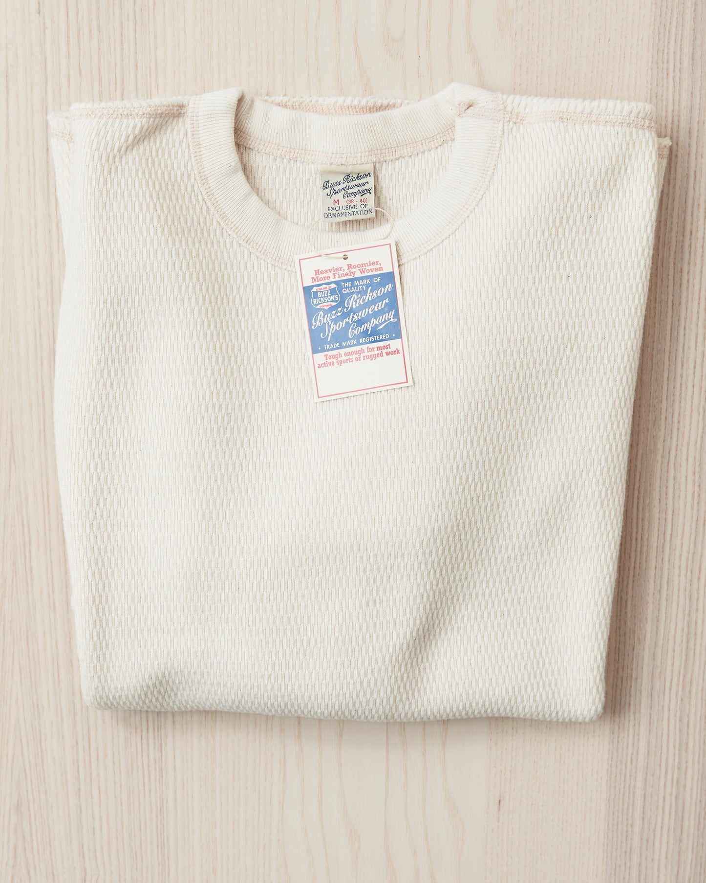 Buzz Rickson's BR63755 Long Sleeve Thermal Shirt White