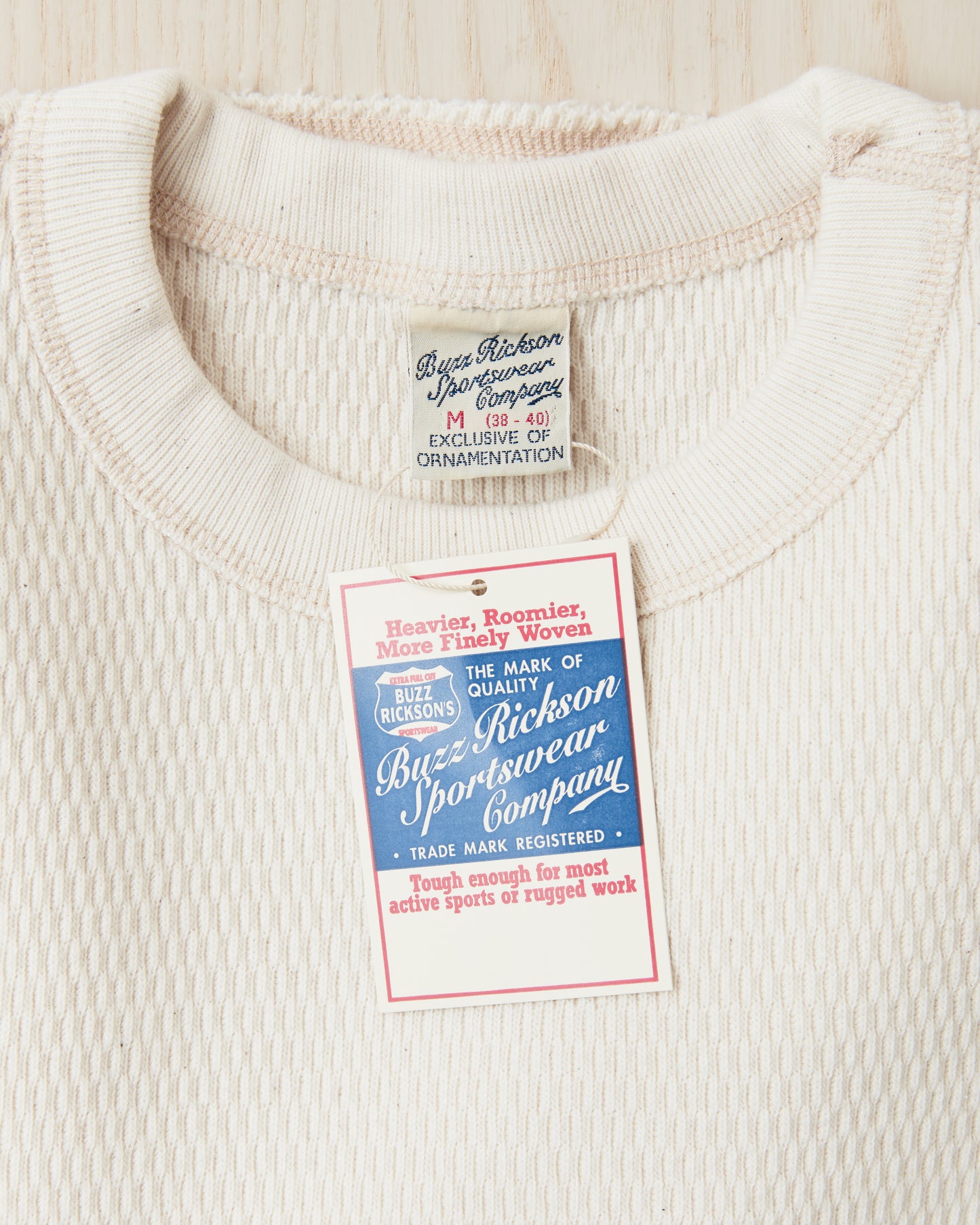 Buzz Rickson's BR63755 Long Sleeve Thermal Shirt White