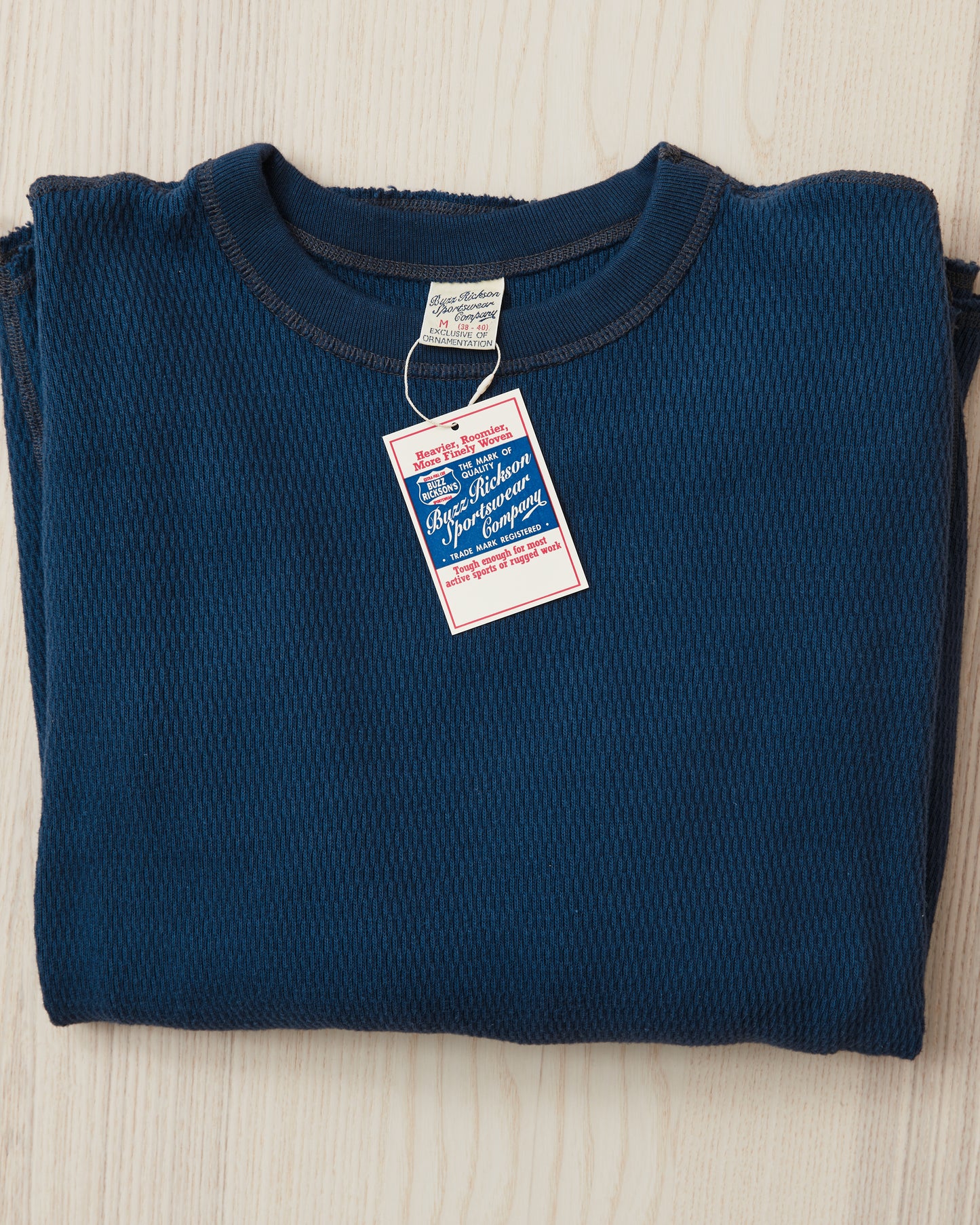 Buzz Rickson's BR63755 Long Sleeve Thermal Shirt Navy – Second Sunrise